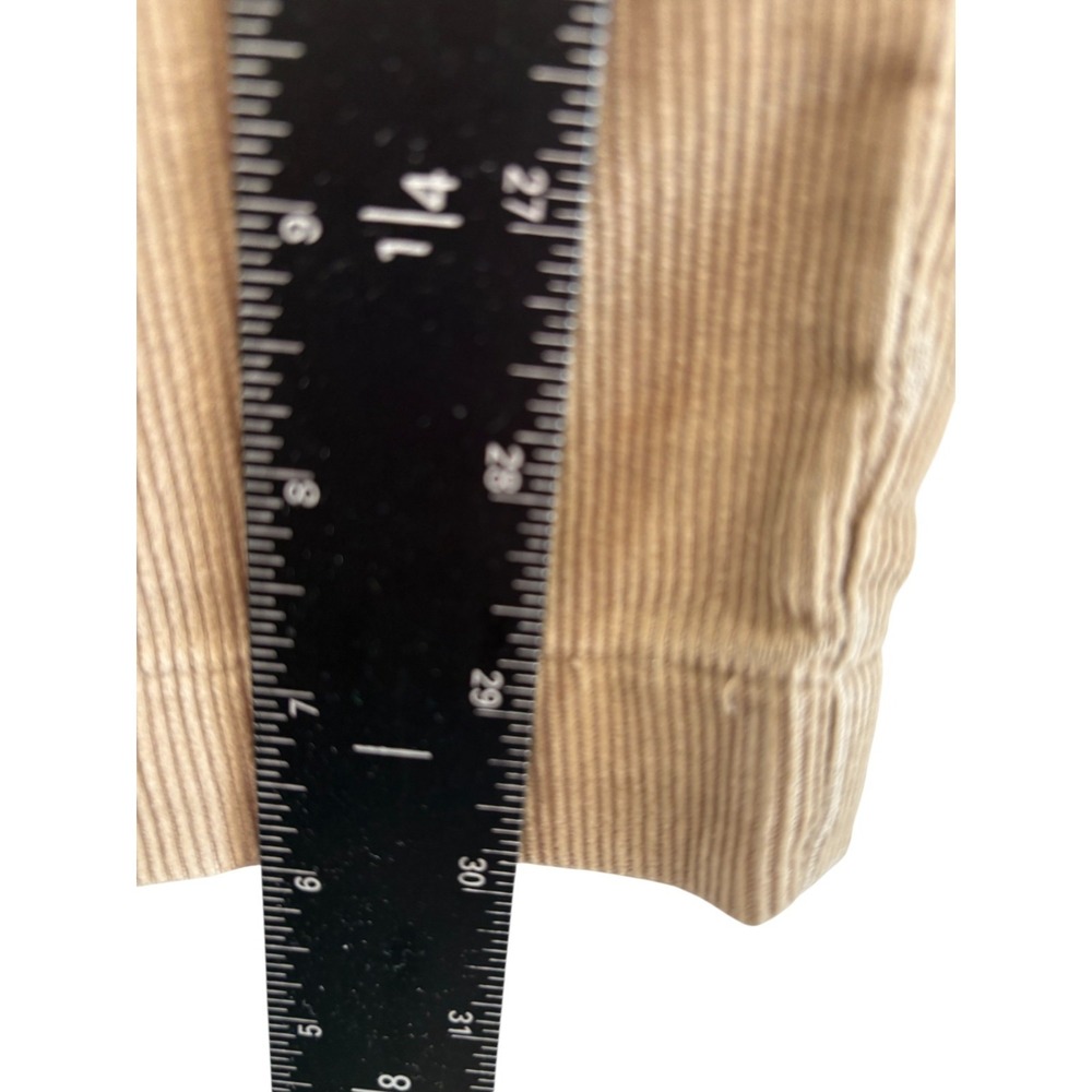 Vintage Polo Ralph Lauren Straight Pants Mens 38x30 (37) Beige Corduroy Pleated - Picture 6 of 7
